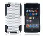 2 em 1 Case Mesh para iTouch 4 (Branco)