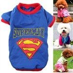 Estilo Superman elegante T-shirt gola redonda Lazer Vestuári